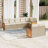  8-dijelni set vrtnih sofa od poliratana s jastucima bež | shoptok.hr