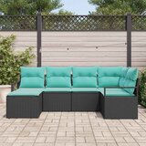  Set sofe 6 kom. Crna poliratan 232 x 122 x 85 cm | Shoptok.si