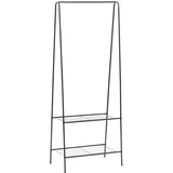 stojalo za oblačila 59x35x150 cm črne barve