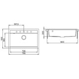  Set Quadro SQQ103W + slavina Grata Black metallic | shoptok.hr