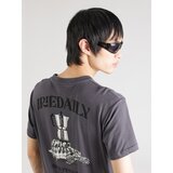 Iriedaily Majica 'Slowpresso' siva / črna / bela | Shoptok.si
