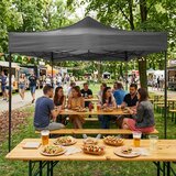 Multi Garden automatski samosklapajući vrtni paviljon 3 × 3 m, sivi | shoptok.hr