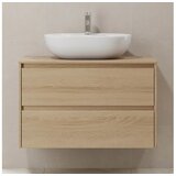  Kupaonski ormarić TRONDHEIM za umivaonik 90 cm, hrast Cene