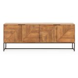 MOME Komoda od masivnog manga u prirodnoj boji 210x80x40 cm Nereida – | shoptok.hr