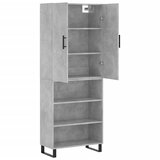  Visoka komoda siva betona 69,5x34x180 cm od konstruiranog drva | shoptok.hr