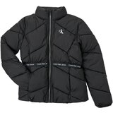 Calvin Klein Jeans Puhovke LOGO TAPE LIGHT JACKET Črna | Shoptok.si