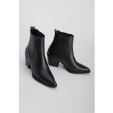 Marjin Women's Pointed Toe Western Boots Erbe Black | Shoptok.si