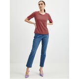 Orsay Red Women Patterned T-Shirt - Women Cene
