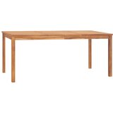 3-dijelni vrtni blagovaonski set od masivne tikovine Smeđa 180 cm table length | shoptok.hr