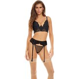Bombshell Boudoir Peek a Boo Wire Set 3pcs Black L Cene