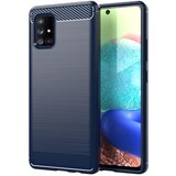 Cadorabo Ohišje, združljiv s Samsungom v brušenem modrem - zaščitnem pokrovu, narejen iz fleksibilnega silikona TPU v videzu iz nerjavečega jekla ogljika, (20590553) Cene