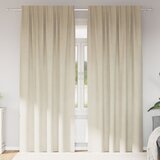 vidaXL Zavjese Krem Poliester 140 x 260 cm Draperije Pravokutne Cijene