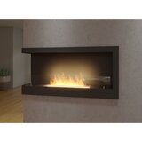  InFire - Crni ugaoni BIO kamin 45x90 cm 3kW | Eponuda.com