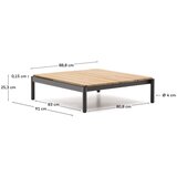Kave Home Vrtni stolić za kavu od masivne tikovine 89x91 cm Sorells – | shoptok.hr