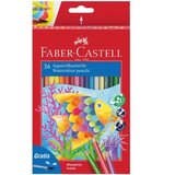 Faber-Castell 36-delni set akvarelnih barvnih svinčnikov s čopičem | Shoptok.si