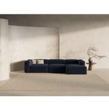 Cosmopolitan Design Temno modra kotna sedežna garnitura (desni kot/z ležalnikom) Bergano – | Shoptok.si