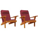 vidaXL Jastuci za stolicu Adirondack 2 kom boja vina od tkanine Oxford | shoptok.hr