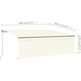 Tenda na ručno uvlačenje s roletom 4 x 3 m krem | shoptok.hr
