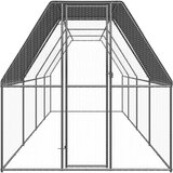 vidaXL Vanjski kavez za kokoši 2 x 8 x 2 m od pocinčanog čelika | shoptok.hr