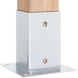  Postolja za stupove kvadratna 12 kom 81x81 mm pocinčani čelik | shoptok.hr