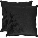  Presvlaka za jastuk 2 pcs HEERLEN Crna 65 x 65 cm Flanel - Crna 65 x 65 cm 2 | shoptok.hr