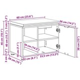  Klupa za hodnik s jastukom Jednobojno Bijelo 60 x 38 x 46 cm | shoptok.hr