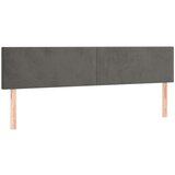  Posteljno vzglavje temno sivo 160x5x78/88 cm žamet, (20792930) | Shoptok.si