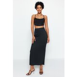 Trendyol Black Maxi High Waist Flexible Knitted Skirt | shoptok.hr