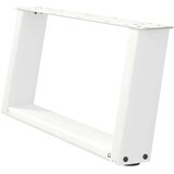  Noge za klubsko mizico v obliki črke U, 2 kosa, bele, 70 x (30-31) cm, jeklo, (22123741) | Shoptok.si