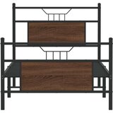 vidaXL Posteljni okvir brez vzmetnice hrast 80x200 cm inženirski les | Shoptok.si