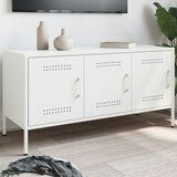 Maison Chic TV omarica - TV stojalo - Televizijska omarica bela 100,5x39x50,5 cm jeklo, (21700207) | Shoptok.si