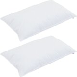 vidaXL Jastuk s jastukom 2 pcs Bijela 40 x 80 cm 130gsm 100% pamuk | shoptok.hr