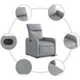vidaXL Električni naslonjač na podizanje svjetlosivi od tkanine | shoptok.hr