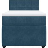 Box spring krevet s madracem plavi 80 x 200 cm baršunasti | shoptok.hr
