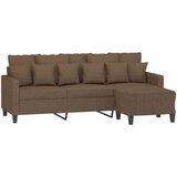  Trosed s stolčkom za noge rjav 180 cm blago | Shoptok.si