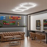  LED stropno svetlo HEXAGON LED/128W/85-265V 6000K 248x97 cm CRI 90 IP54 bela | Eponuda.com