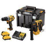 Dewalt DCK2102L2T set aku alata: DCD706 + DCH072 , 2 x 3,0 ah baterije u deep tstak koferu Cene