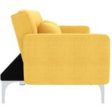 vidaXL kauč na razvlačenje od tkanine žuti | shoptok.hr