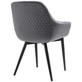 Livetastic Naslanjač Samt, Siva | Shoptok.si