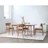 Unique Furniture Proširiv blagovaonski stol s pločom stola u dekoru hrasta u prirodnoj boji 100x190 cm Gallina – | shoptok.hr