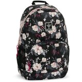 Ars Una flowery black cvjetni AU-2 školska torba, ruksak 32x46x22cm | shoptok.hr