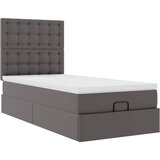  Otomanski krevet s madracem sivi 90x190cm umjetna koža | shoptok.hr
