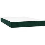  box spring s madracem LED tamnozeleni 120x200 cm baršun | shoptok.hr