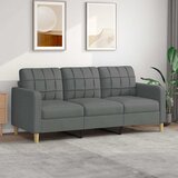  Trosjed od tkanine tamnosivi 180 cm | shoptok.hr