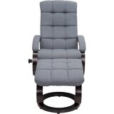 MID.YOU POČIVALNIK S PODNOŽNIKOM, siva, črna les, kovina, tekstil | Shoptok.si