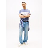 Tommy Jeans Majica mornarska / golobje modra / bela | Shoptok.si