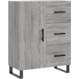 Maison Chic Komoda - Predalnik siva sonoma 69,5x34x90 cm inženirski les, (21717545) | Shoptok.si