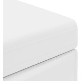  Stolica Bijelo 61 x 41 x 40 cm Umjetna Koža i Fino Radeći Drvo | shoptok.hr