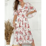 Resti Women's pleated floral midi dress | Shoptok.si