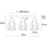 Opviq Crna/u zlatnoj boji stropna svjetiljka s metalnim sjenilom ø 17 cm Alacati – | shoptok.hr